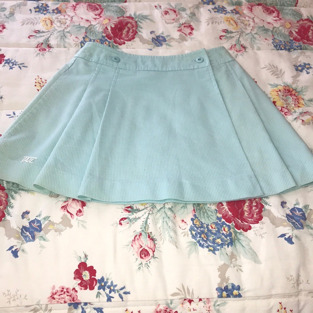 Women’s Vintage Tail Aqua Wrap Tennis Skirt.